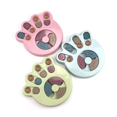 ZMaker Pet Puzzle Toys Food Treats Twister Game Plate for Dog Slow Eating Interactive Training