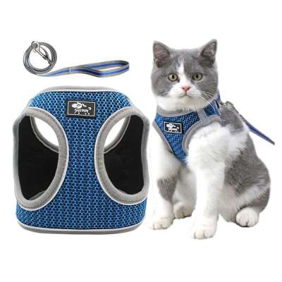 ZMaker Breathable Reflective Pet Harness and Leash Set Soft Mesh Step In for Dog Cat OEM