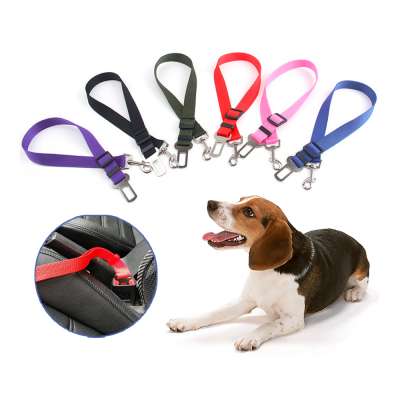 ZMaker Wholesale Nylon Safety Car Seat Belt for Dogs Adjustable Pet Cat Vehicle Leash Harness