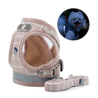 ZMaker Cute OEM Dog Harness And Leash Set Soft Mesh Step In Pet Cat Wholesale