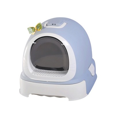 ZMaker New Design Hooded Self-cleaning Pet Cats Litter Toilet Boxes with Drawer Scoopfree